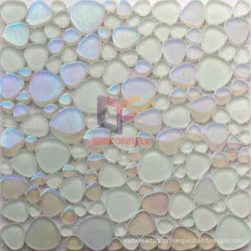 Rainbow Color Heart Shape Glass Crystal Mosaic (CFC586)